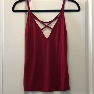 Burgundy tank top